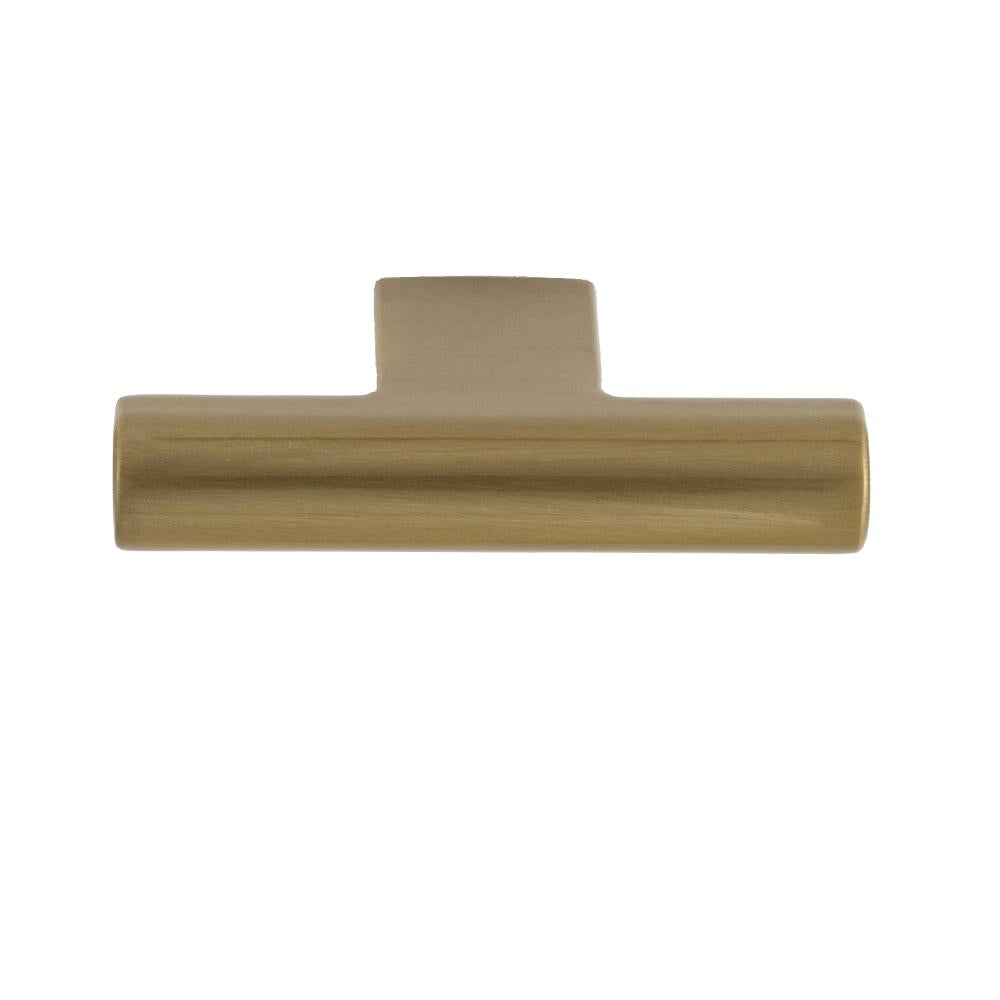 Sumner Street Home Hardware Vail 4-in Center to Center Satin Brass  Cylindrical Bar Drawer Pulls in the Drawer Pulls department at
