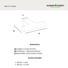 10-Pack Vail 2" Knob
