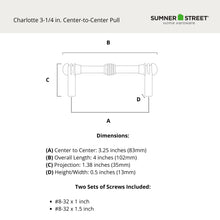 Charlotte 3-1/4" Pull Satin Copper