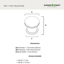 Elon Knob 1-1/8"
