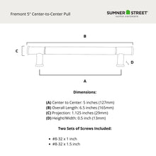 Fremont 5" Pull Oil Rubbed Bronze