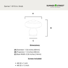 Garner 1-9/16" Round Knob