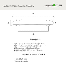 Jackson  3-3/4" Pull