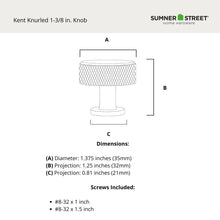 Kent Knurled Knob