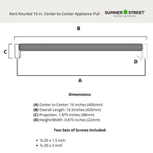 Kent Knurled Appliance Pull