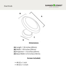 Oval Knob