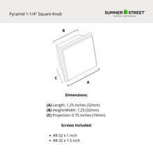 Pyramid Square Knob