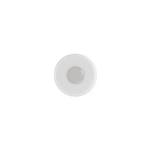 Perennial Round Knob White Ceramic and Polished Nickel