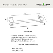 Rhombus Cube End Pull