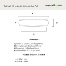 Sydney 3 1/2" Pull
