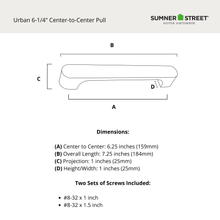 Urban 6-1/4" Bar Pull