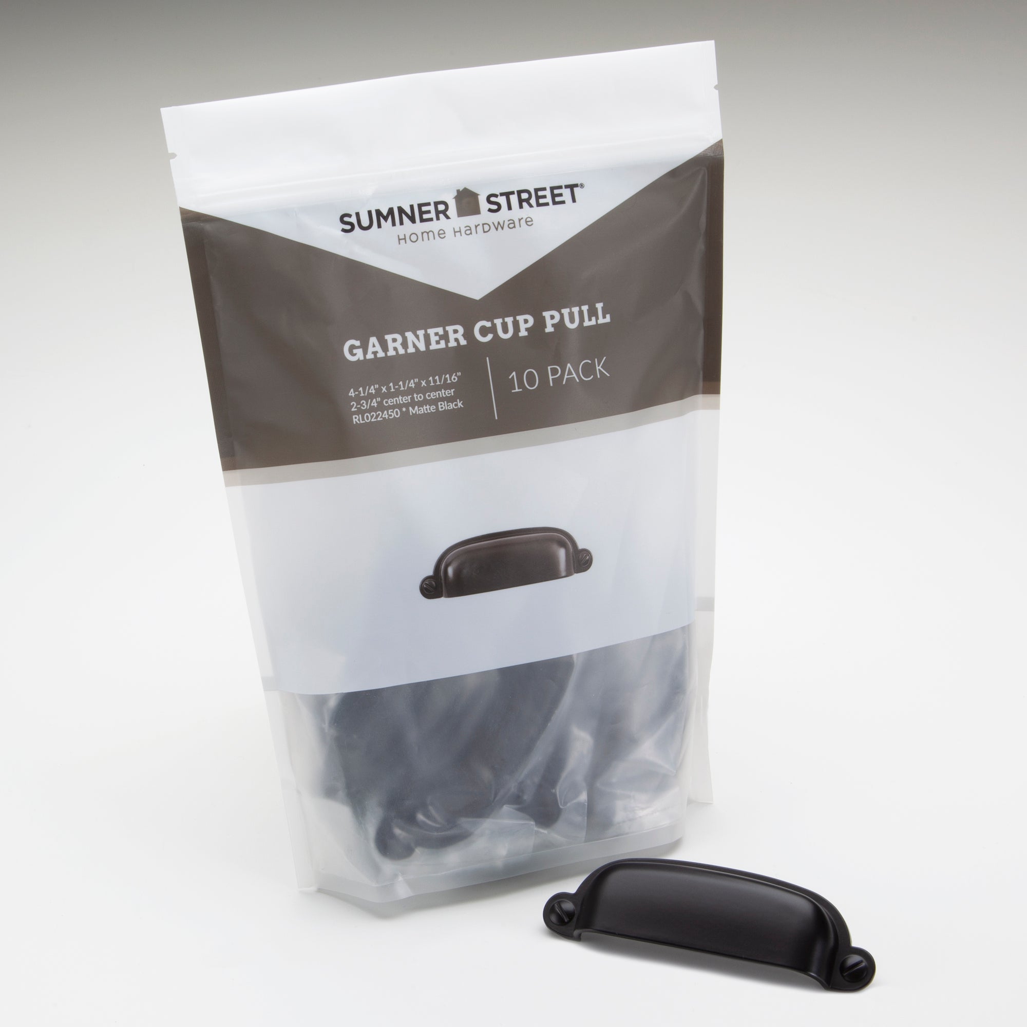Garner 2-3/4 in. Matte Black Drawer Pull (10-Pack) Garner 2-3/4 in. Matte Black Drawer Pull (10-Pack)