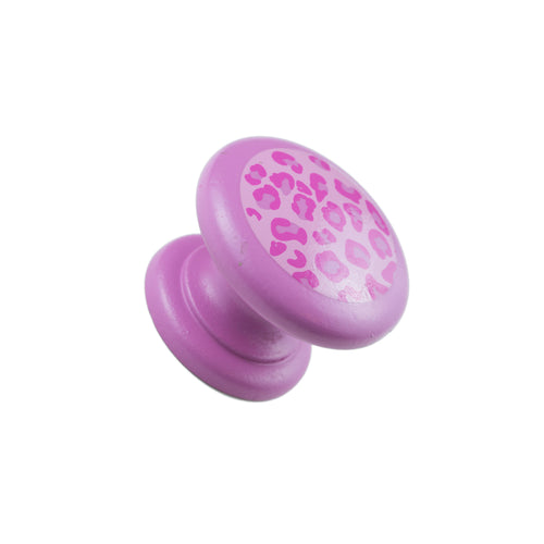 Hand Painted Cheetah Print Knob