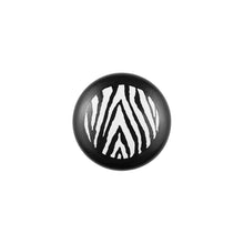 Hand Painted Zebra Print Knob