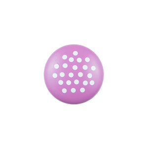 Hand Painted Pink Knob with White Dots